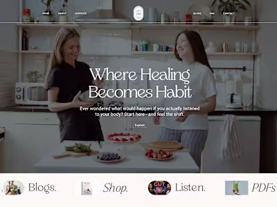 Nutrition Coach Website