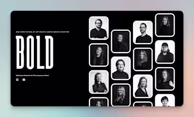 Website Design and Development for BOLD Senior Design Show