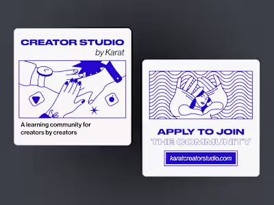 Instagram Carousel Design for Creator Studio by Karat