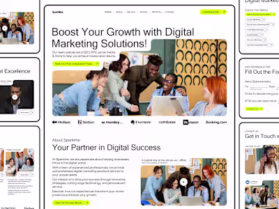 Bold & Engaging UI for a Modern Digital Agency