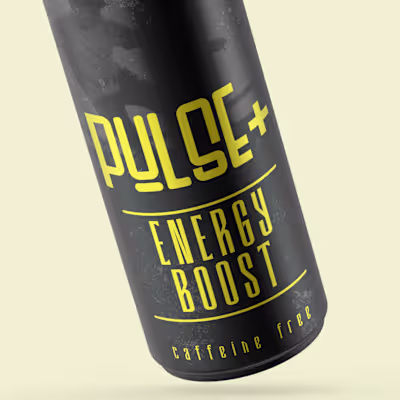 Pulse+ Energy Drink Brand Design