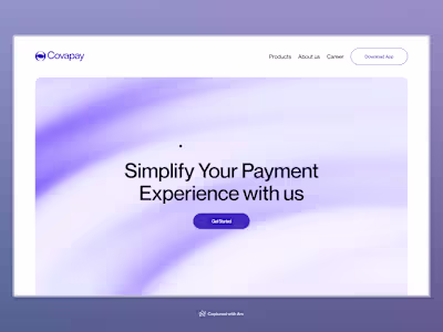 Creative Page for Covapay 