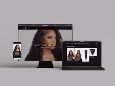 E-Commerce Website for Start-Up Black Essence London