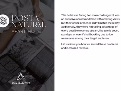 Case Study: Hotel Marketing, Content Creation and KPI.