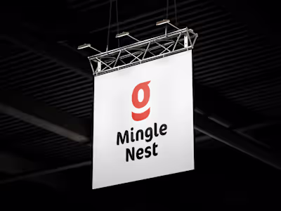 Mingle Nest logo branding