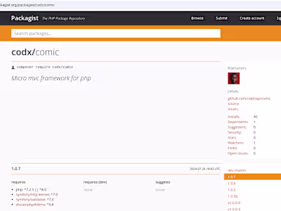 Codizium Comic Micro framework