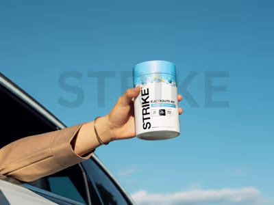 Photo manipulation for @strikenutrition a high-performance e...