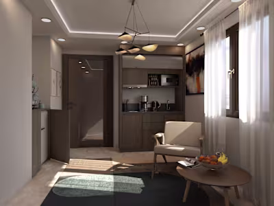 Modern Minimalist Interior Visualization