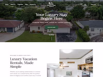 Website Redesign for Greenlane Homes