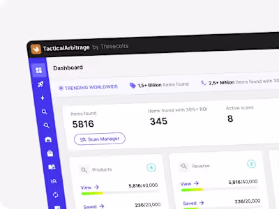 Tactical Arbitrage Web App Redesign