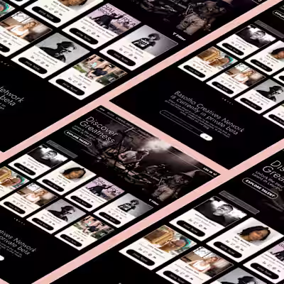 Basotho Creatives Network • UI Design + Web design