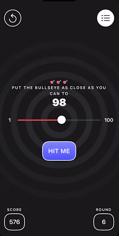 Bullseye game