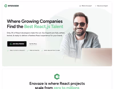 Enovaze · Top 3% React Talent