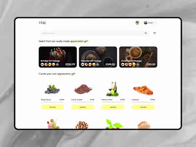 Gifting App | Web & Mobile App Design