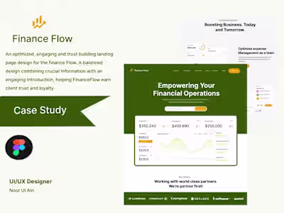 FinanceFlow Landing Page