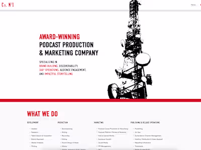 Signal Co 1 Website Design