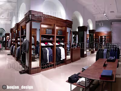 D'S Damat men clothing interior design 