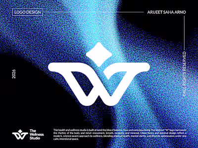 Letter "W" - Logo for a Wellness Brand (Link below 👇) The c...