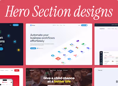 Hero Section Design Collection
