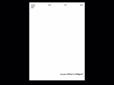 Title: Poster make with sense.
Exploring