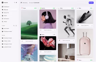 Heystak - Product design work
