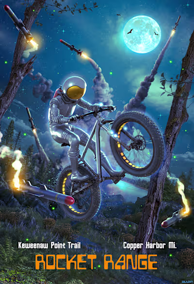 Mountain Biking Poster