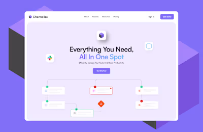 Channelize Website UI / UX design