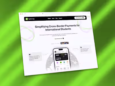 Cross-Border Payments Website for International Students