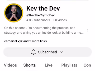 Video Editor for Kevthecryptodev 