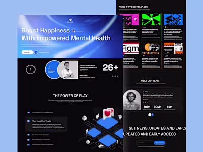 Mental Health Service Landing Page