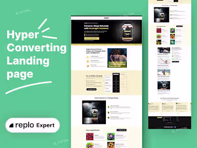 High-Converting Sleep Supplement Landing Page for GUMNIGHT