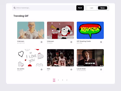 GIF Search Web App with GIPHY