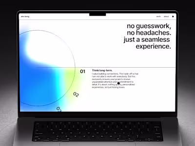 Personal Landing + Portfolio Page