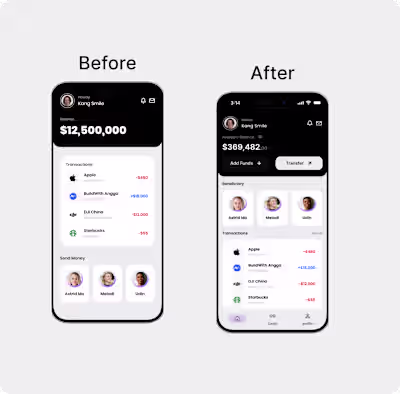 FinTech Dashboard UX Redesign
Goal: Enable