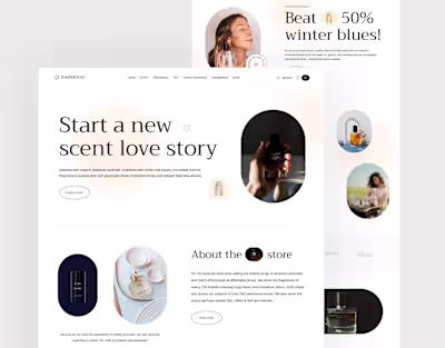 Perfume - e-Commerce website design