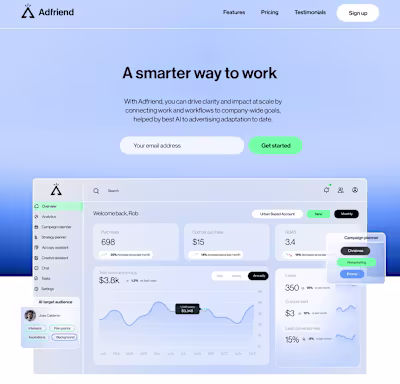 Adfriend (Web design & Branding)