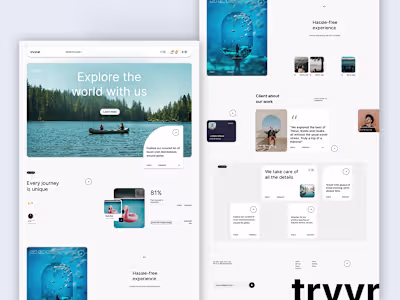Trvvrat Landing Page Design (UI/UX)