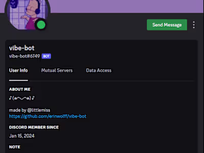 Complex Discord Bot for Gaming Community