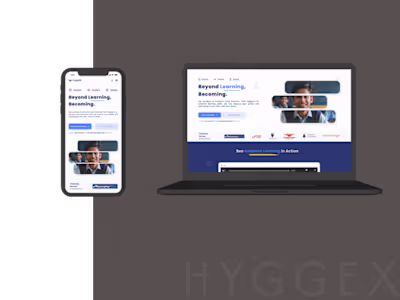 Hyggex Ed-tech website Re-design