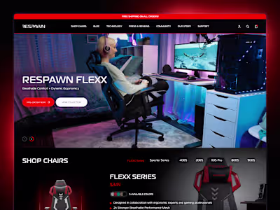 Respawn Products - Website Design
