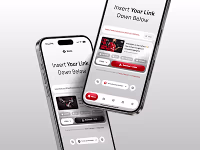 Socio Downloader - UI/UX App Design