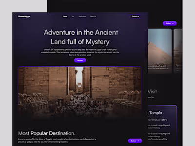 Travel and Destination Landing Page