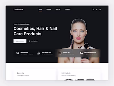 Thruhiminc Products Store - eCommerce Concept Design
