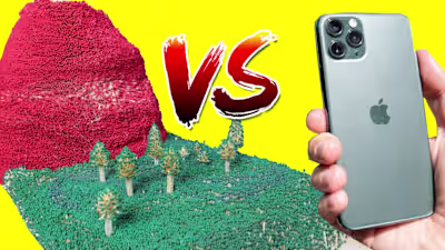 iPhone 11 Pro vs 150,000 Match Volcano -  VOLCANO ERUPTION - Yo…