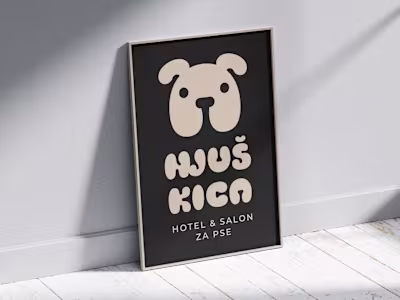 Logo and Illustrations for NJUŠKICA Pet Hotel & Salon