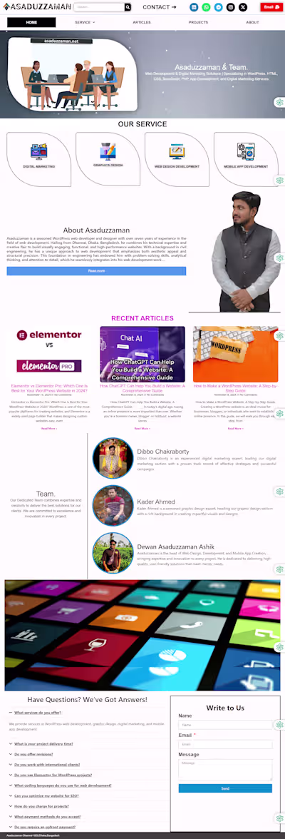 Modern Business Website Development