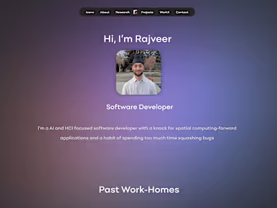 Developer Portfolio Template