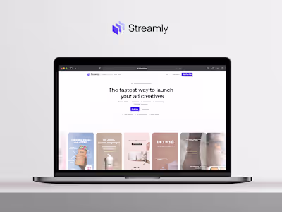 Streamly UI/UX Brand and Full Stack Development