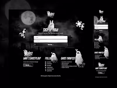 👻Gambling Landing Page UI Design