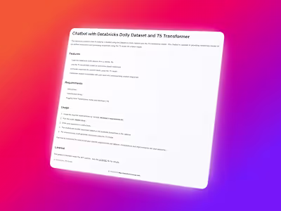 Title: TensorFlow-Driven NLP Conversational Agent
Role: